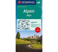 Carta stradale n. 350. Alpi. Ediz. multilingue