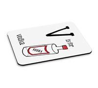 Carta V Es para Vodka Alfombra Ratón Ordenador PC
