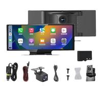 Cartablet Pro MAX 2025, Car Tablet Pro MAX 2025 with Reverse Camera, GPS Navigation Voice Control Wireless 4k Dual Lens, 10.26" HD Portable Carplay & Android Auto Screen