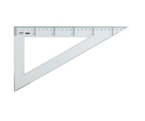 Cartabón Dibujo SAFTA Plástico Cristal 30 cm.