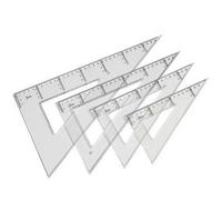 Cartabon transparente en plastico inyectado graduado y biselado 30 cm.