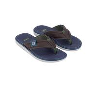 Cartago Lyon II Thong Ad, Chanclas Hombre, Gris, marrón y Azul, 42 EU
