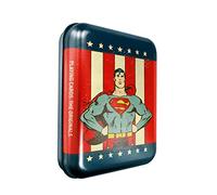 Cartamundi DC Comics Superman Juego de Cartas en Lata Retro en Relieve, Metal