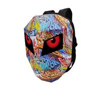 cartaoo Mochila LED para moto, para ordenador portátil, mochila para hombre y mujer, bolsa inteligente para casco con pantalla de color píxel programable, graffiti, small, Mochila