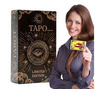 Cartas de adivinación del tarot, baraja de oráculo portátil, juego de psicológica, diseño de inspiración de versión rusa, construcción de cartulina suave, 78 piezas de 4.13 x 2.36 pulgadas