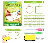 Cartas de Estimulación Cognitiva - Juguete Educativo cognitivo,20 Piezas de Cartas de coordinación Mano-Cerebro,para Coordinación Manual y Desarrollo de Ambos Hemisferios Cerebrales