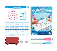 Cartas de Estimulación Cognitiva,Juguete Educativo de Lógica y Aprendizaje,20 Piezas Tarjetas Coordinación Mano-Cerebro | para Interacción Padres-Hijos Estimulación Ambos Hemisferios