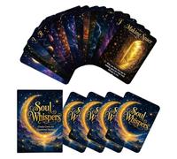 Cartas de Oracle Juego de Cartas Emocionales e Inspiradoras para la Energía | Set de 50 Cartas Guía Espiritual para Lectura Diaria Para Hombres Mujeres Adultos Hogar Viaje Meditación Diaria