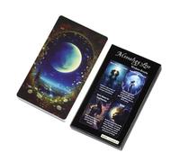 Cartas de oráculo del tarot | Baraja de adivinación de luna espiritual con significados | Tarjetas portátiles de adivinación para exploración emocional y orientación amorosa | Ideal para adultos y