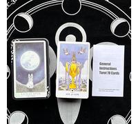 Cartas de oráculo del Tarot con Caja de Hierro y Manual de Instrucciones en inglés, 4 x 2.4 Pulgadas (lunalapin Tarot)