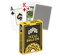 COPAG Texas Hold'em Barajas Poker Jumbo Index 100% Plástico Negro