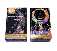 Cartas de tarot, 78 piezas de mazo de oráculo de adivinación del destino, juego de adivinación de mesa para lectura espiritual, entretenimiento, fiestas, vacaciones, juego de cartas apto para