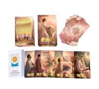 Cartas de tarot, 78 piezas, rosa, clásica, portátil, versión inglesa, juguetes de Oracle Tarot, para Love Dream Reading Fortune Guide Toys Meditación Home Travel Birthday Date