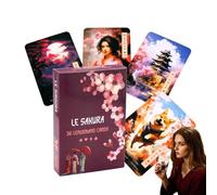 Cartas de tarot, baraja de oráculo para principiantes, juego de adivinación portátil, guía completa en inglés incluida, ideal para viajes, meditación, lectura diaria, autorreflexión, 3.54 x 2.44