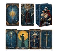 Cartas de tarot coleccionables, adivinación espiritual, paquete de guía espiritual, hojas de cartón grueso con acabado brillante, accesorio de categoría psíquica, cubierta de oráculo portátil, regalo