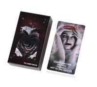 Cartas de tarot de 78 piezas, mazo de oráculo de aprendizaje con temática de amor para espíritu positivo, parejas, lecturas de principiantes, propagaciones, narración de historias, rituales