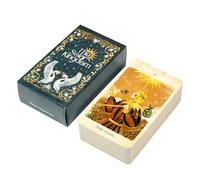 Cartas de tarot de oráculo | Cartas de tarot psíquico | Cartas de tarot del reino | Cads de entrenamiento personales y principiantes, baraja de tarot de 78 cartas con guía de oráculo para resonancia