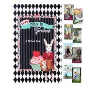 Cartas de tarot genéricas Deck, 78 Card Desktop Toy Set, Herramienta de adivinación portátil, Espiritual Exploration Entertainment for Women Men Adults, Travel Friendly Fortune Telling Deck