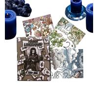 Cartas de tarot, juego de barajas de oráculo de 42 piezas, tarjetas de lectura de adivinación portátiles, herramienta de orientación espiritual de fácil aprendizaje, diseño de acabado suave y duradero