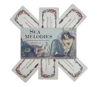 Cartas de tarot, libro guía para principiantes, 4.4 x 2.5 pulgadas, cubierta clásica de 40 piezas, diseño portátil, obra de arte mística, perfecto para aprendizaje, viajes, temas de terror, uso diario