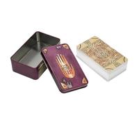 Cartas de tarot, mazo de oráculo inglés completo, juego de adivinación de 78 hojas, significados de símbolos de 4.33 pulgadas e instrucciones intuitivas, herramienta de aprendizaje portátil para