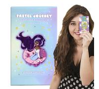 Cartas de tarot, mazo de oráculo, juego de cartas de adivinación, 78 tarjetas de ilustración en colores pastel, herramienta de visión mística, para lecturas espirituales, meditación, orientación