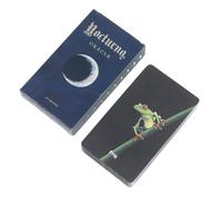 Cartas de tarot, mazo de tarot de aprendizaje lunar, juego de lectura espiritual de 4 x 2.36 pulgadas para orientación, meditación, predicciones futuras, vidas pasadas, adivinación, herramienta de