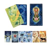 Cartas de tarot místico, mazo retro de la , juego de tarot vintage de 86 piezas con guía ilustrada, mazo de adivinación de cartulina premium con accesorio de juego espiritual con obras de arte