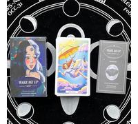 Cartas de tarot oráculo con instrucciones en inglés, 7,1 x 11,9 cm (Wake me up)