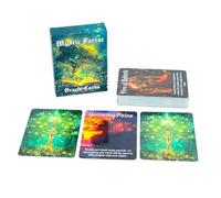 Cartas de Tarot para principiantes: baraja de oráculo de 50 piezas, idioma inglés con instrucciones de guía, juego de adivinación con significados simplificados, herramienta espiritual de adivinación,