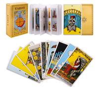 Cartas de tarot para principiantes - Baraja de tarot clásica con significados en ellos sí o no, planetas astrología y chakras