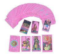 Cartas de Tarot para principiantes, baraja de tarot portátil, juego de cartas de ocio, para adultos, viajes, casa, camping, picnic, festivales, eventos, interacción social, juego clásico de 78 cartas,