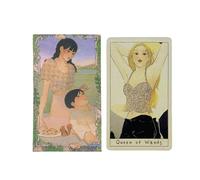 Cartas de tarot para principiantes, cartas de oráculo espiritual, guía de adivinación portátil, kit de lectura de para adultos, mujeres, meditación, autorreflexión, práctica, uso en casa