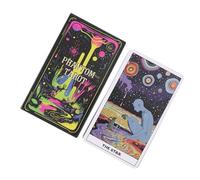 Cartas de tarot para principiantes, mazo de tarot vintage, accesorio versátil de adivinación, tarjetas de adivinación fantasma, adecuadas para principiantes y lectores experimentados por igual, 4.06 x