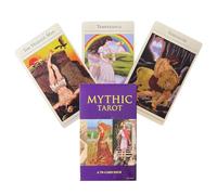 Cartas de tarot para principiantes, mazo mítico de 78 cartas con ilustraciones claras para adivinación y juegos de fiesta, juego de tarot fácil de usar para práctica espiritual, 10,3 x 6 cm