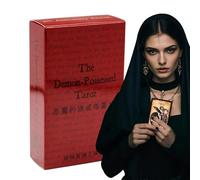 Cartas de tarot, versión inglesa de predicción de oráculo con guía, adivinación y juego de conversación de tarot, ideal para juegos familiares, principiantes, profesionales, mujeres y hombres