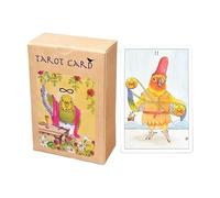 Cartas decorativas tarot, tarjeta oráculo principiantes, baraja oráculo 4,13x2,36 pulgadas con 78 hojas, kit adivinación del system Waite, guía espiritual tema pájaros, baraja tarot para familiares
