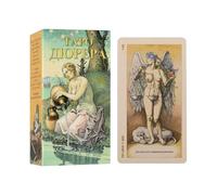 Cartas del Tarot - 78 Cartas, Baraja de Carta del Tarot Ruso | Paquete de Tarott hecho a mano, adivinación, cubierta de exploración espiritual rusa para juegos de mesa, viajes a casa, mujeres y hombr