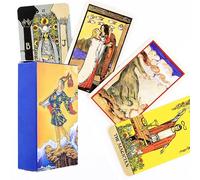 Cartas del Tarot - Baraja Clásica de 78 Cartas para Principiantes y Avanzados, Diseño Vintage, Lectura Espiritual, Adivinación y Desarrollo Personal