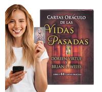 Cartas Del Tarot - Baraja De Oráculo De Vidas Pasadas, Cartas De Adivinación Con Impresión Clara, Juego De Adivinación Perspicaz, Edición Completa En Español | Actividad De Reunión Interesante, Lectur