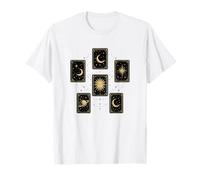 Cartas del Tarot Celestial Sol Luna Estrellas Místico Camiseta