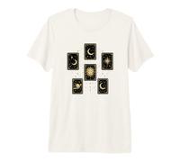 Cartas del Tarot Celestial Sol Luna Estrellas Místico Camiseta Premium