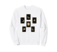 Cartas del Tarot Celestial Sol Luna Estrellas Místico Sudadera