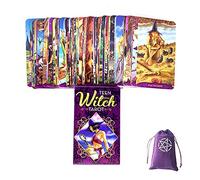Cartas del Tarot de Brujas Adolescentes,Teen Witch Tarot Cards,with Bag,Firend Game,Juguetes de adivinación