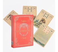 Cartas del Tarot Dorado de Lenormand Oracle,Golden Lenormand Oracle Tarot Cards,Tarot Deck,Firend GameJuguetes de adivinación