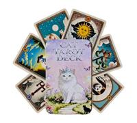 Cartas Del Tarot Juguete Papel Interactivo De Mesa Con Gatos Ilustrados