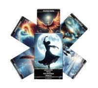 Cartas del Tarot - Mazo Espiritual Portatil, Treinta y Seis Hojas Papel, Guia de Vida Adivinacion + Meditacion, Material de Carton Impreso - para Principiantes & Noche Familiar Amigos
