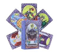 Cartas del Tarot para principiantes, guía de significado de 78 piezas, divertido juego de cartas de adivinación con símbolos ilustrados, baraja de tarot con diseño compacto, herramienta de orientación