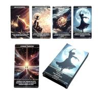 Cartas del Tarot para principiantes: juego de mesa portátil de 36 hojas, adivinación clásica ilustrada, juego de cartas del Tart, lectura de la vida con orientación espiritual | Tarjeta De Tarot De B