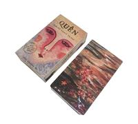 Cartas del Tarot - Quen olvidar el Psychological Oracle Tarot Deck for English Version Party, 78 + 2 Tamaño estándar conmemorativo con adivinación, juego de mesa para principiantes Práctica